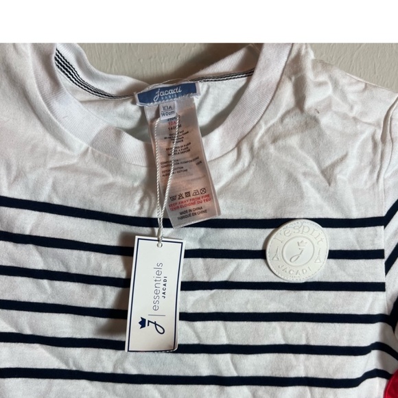 Jacadi paris stripe tee boys white size 10 new - Picture 3 of 8